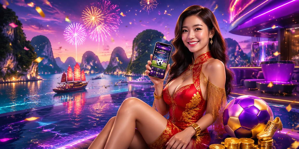 Khung cảnh Vịnh Hạ Long lung linh với ánh đèn neon và không khí cá cược bóng đá trực tuyến lành mạnh