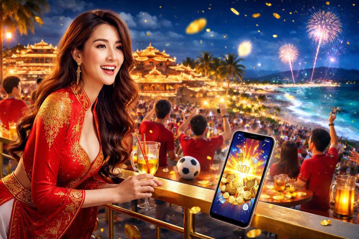 Người dân Huế say mê theo dõi kèo bóng đá tại lễ hội truyền thống