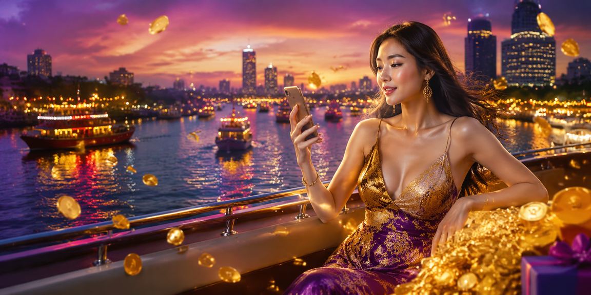 Người dùng Sài Gòn chơi casino trên điện thoại di động tại bãi biển với giao diện 429